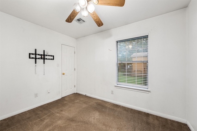 600 Calumet St, Waco, TX 76704 - carpeted empty room featuring a ceiling fan and baseboards