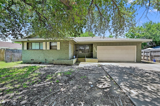 1306 Blanton Pl, Sherman, TX 75092 - ranch-style home with brick siding, a garage, and driveway
