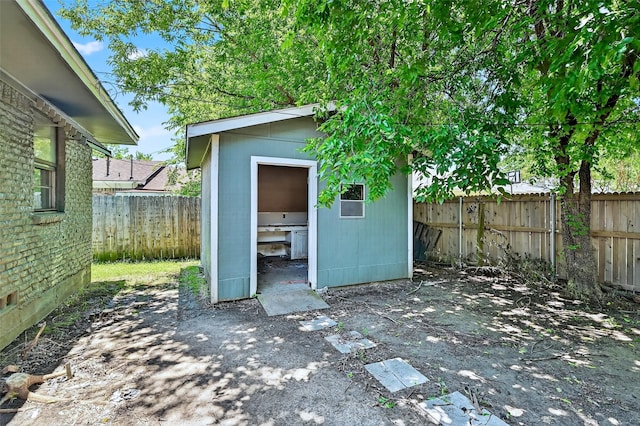 1306 Blanton Pl, Sherman, TX 75092 - view of shed featuring a fenced backyard