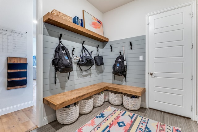3109 Twin Eagles Dr, Celina, TX 75009 - mudroom featuring wood finished floors and baseboards