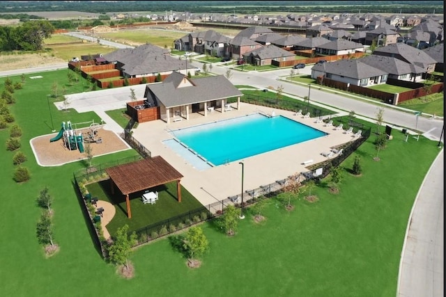 1800 Ridge Creek Ln, Aubrey, TX 76227 - community pool with a patio