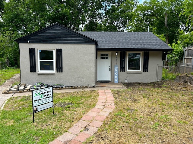 412 Sands Ct, White Settlement, TX 76108 - view of front facade featuring stucco siding and roof with shingles