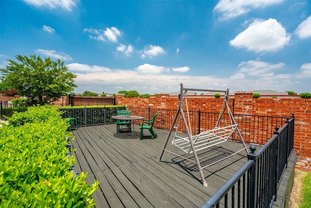 3936 Gillespie Dr, Carrollton, TX 75010 - deck with outdoor dining area