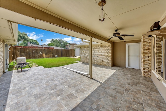 1113 Yorkshire Dr, Carrollton, TX 75007 - view of patio with a ceiling fan