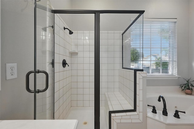 1403 Chelsea Cir, Southlake, TX 76092 - bathroom with a shower stall and a whirlpool tub