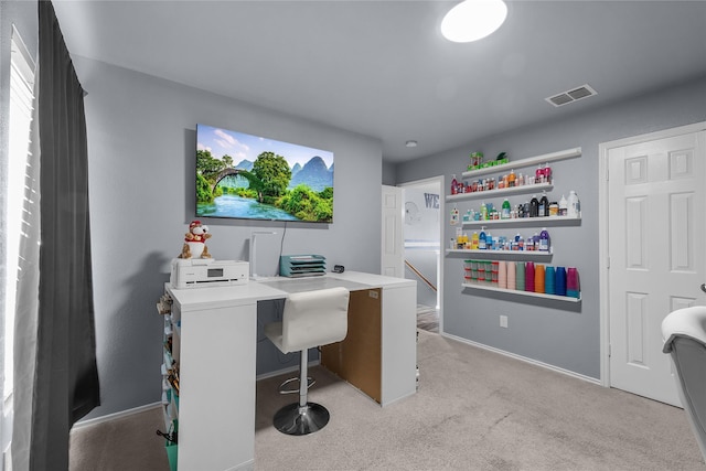 8002 Stowe Springs Ln, Arlington, TX 76002 - office area with baseboards and light carpet