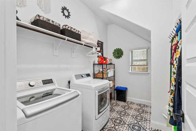 2603 Loxley Dr, Mansfield, TX 76084 - laundry area with washing machine and dryer and baseboards
