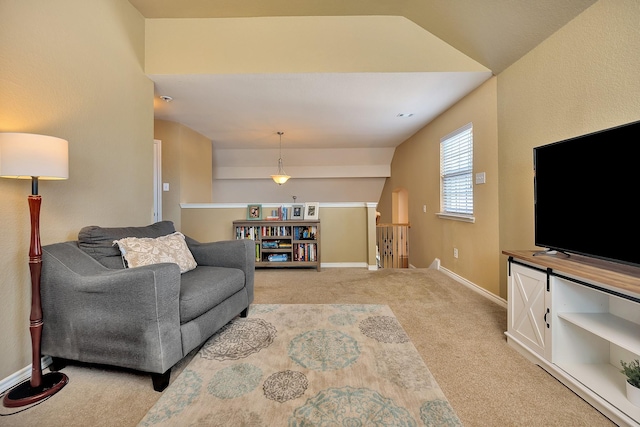 4013 Vista Greens Dr, Fort Worth, TX 76244 - living area featuring carpet floors and baseboards