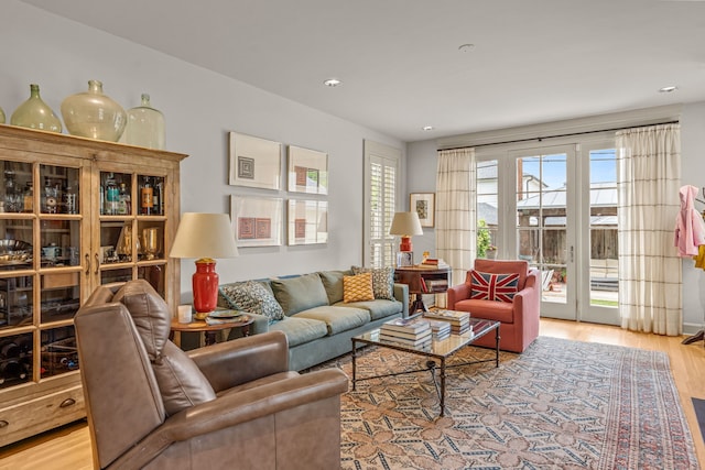 3766 W 4th St, Fort Worth, TX 76107 - living area with wood finished floors and recessed lighting