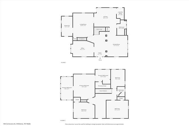 100 Corsicana St, Hillsboro, TX 76645 - room layout