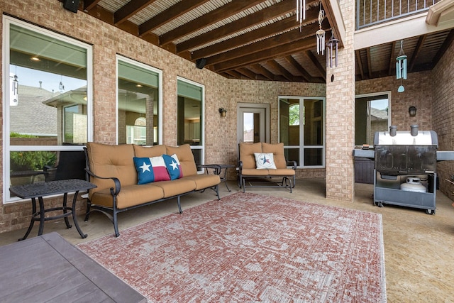 2916 Woods Dr, Plano, TX 75025 - view of patio with an outdoor hangout area