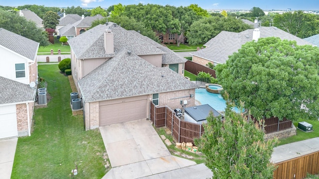 2916 Woods Dr, Plano, TX 75025 - aerial perspective of suburban area