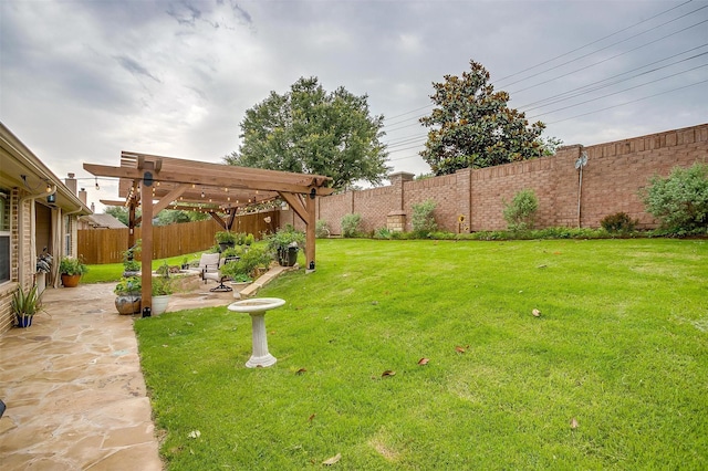 1017 Thistle Hill Trl, Weatherford, TX 76087 - view of yard with a patio and a pergola
