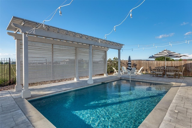 712 Tallgrass Dr, Aledo, TX 76008 - view of pool with a fenced backyard, a patio, and a pergola