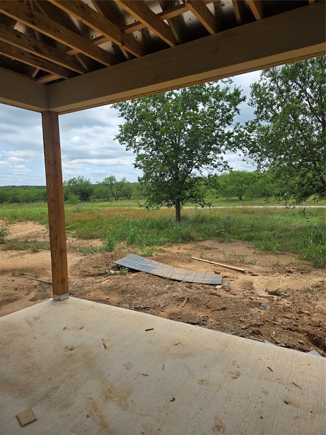 498 Cumberland Trl, Bridgeport, TX 76458 - view of patio featuring a view of countryside