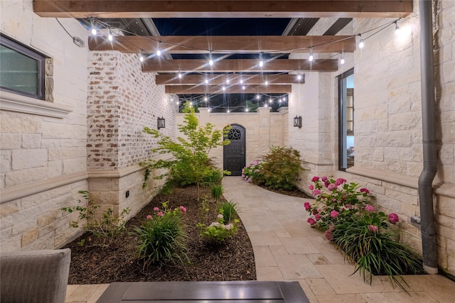 4905 Reserve Ct, Parker, TX 75002 - property entrance with stone siding