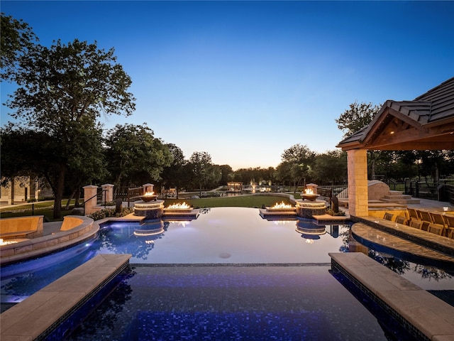 4905 Reserve Ct, Parker, TX 75002 - outdoor pool with an in-ground hot tub