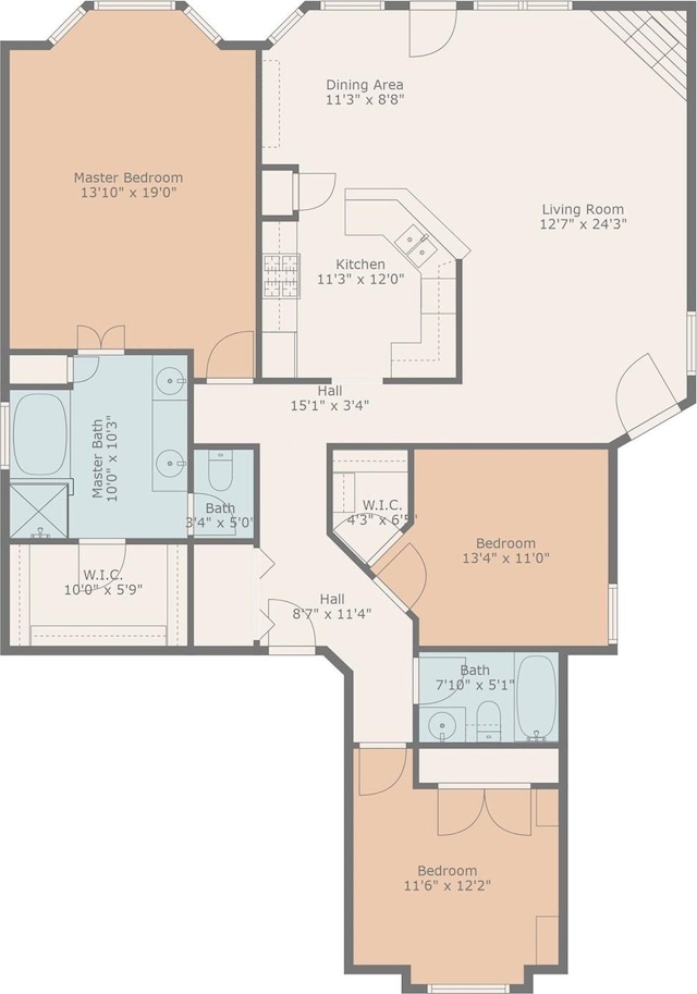 7421 Buckskin Ct, Fort Worth, TX 76137 - home floor plan