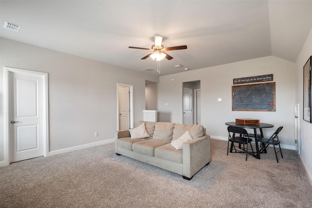 1713 Brindle St, Justin, TX 76247 - carpeted living room with a ceiling fan and baseboards