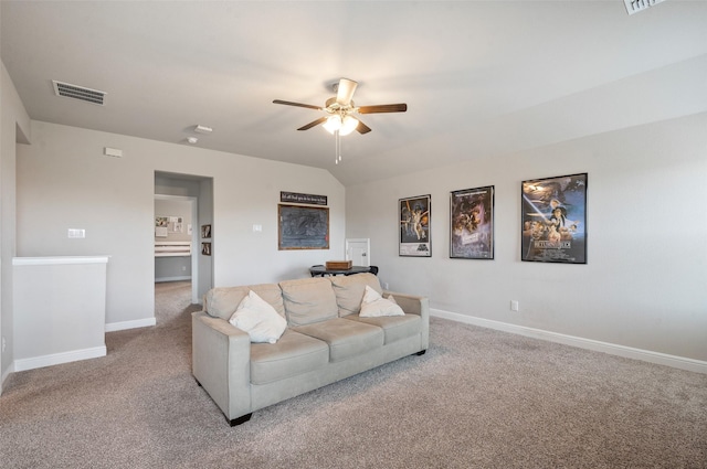 1713 Brindle St, Justin, TX 76247 - carpeted living area with a ceiling fan and baseboards