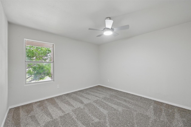 1126 Mazourka Dr, Arlington, TX 76001 - carpeted empty room featuring baseboards and a ceiling fan