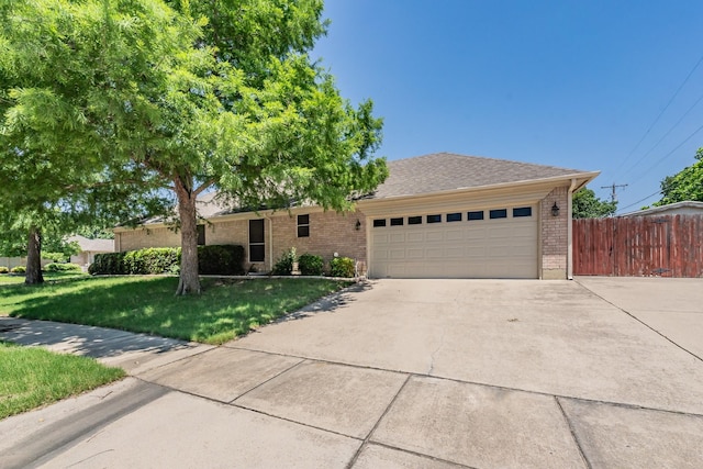 8300 Red Rose Trl, North Richland Hills, TX 76182 - ranch-style house with brick siding, an attached garage, and concrete driveway
