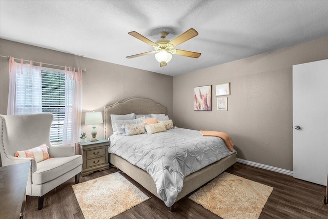 1210 Kay Dr, Weatherford, TX 76086 - bedroom featuring wood finished floors, ceiling fan, and baseboards