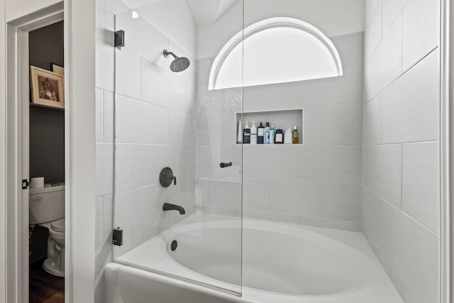 4932 Glenscape Trl, Fort Worth, TX 76137 - full bath featuring toilet and shower / bathtub combination