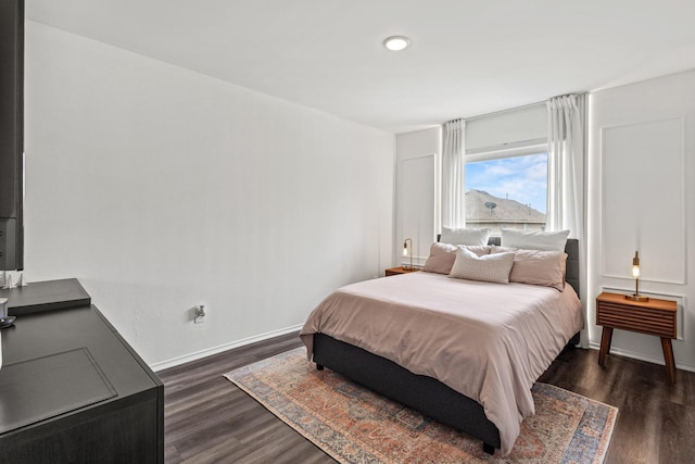 4932 Glenscape Trl, Fort Worth, TX 76137 - bedroom with dark wood finished floors and baseboards