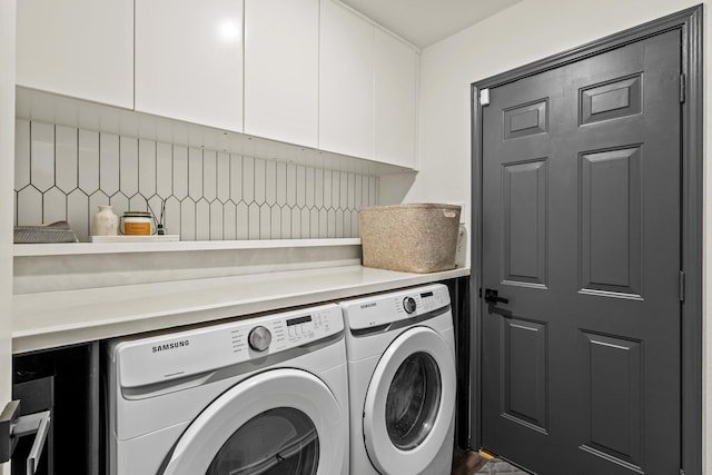 4932 Glenscape Trl, Fort Worth, TX 76137 - washroom featuring independent washer and dryer and cabinet space