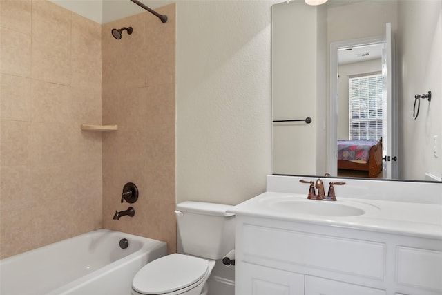 4211 Wilson Creek Trl, Prosper, TX 75078 - ensuite bathroom with shower / tub combination, toilet, and vanity