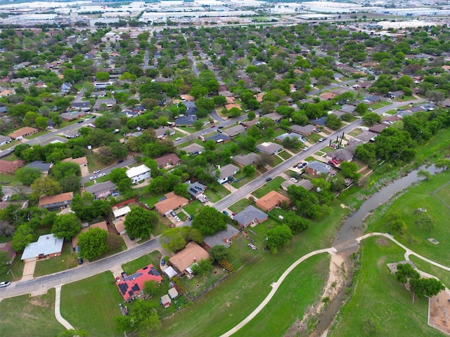 7401 Trimble Dr, Fort Worth, TX 76134 - aerial view of property and surrounding area with nearby suburban area