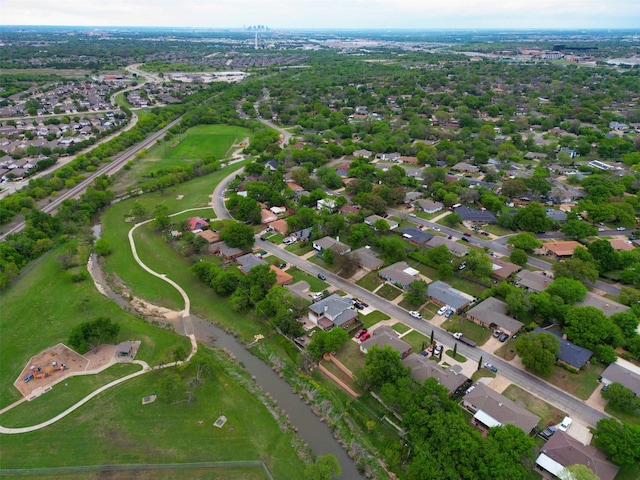7401 Trimble Dr, Fort Worth, TX 76134 - aerial overview of property's location with nearby suburban area