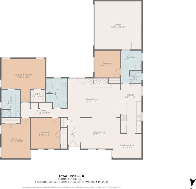 6201 Whitman Ave, Fort Worth, TX 76133 - property floor plan