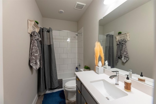 3036 Lionsgate Dr, Argyle, TX 76226 - bathroom featuring vanity, toilet, and shower / tub combo