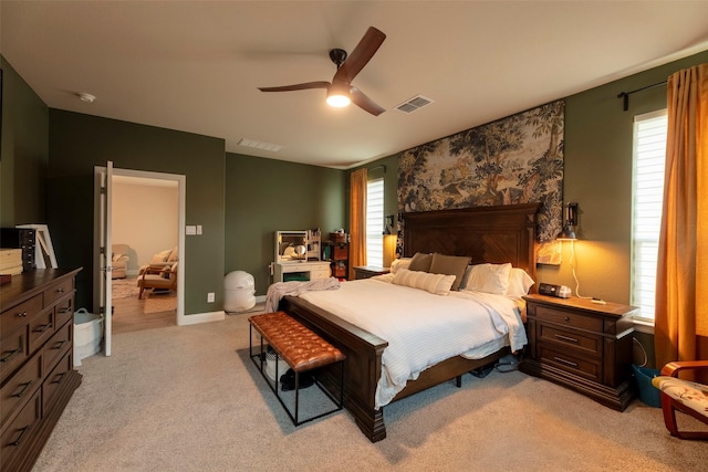 3036 Lionsgate Dr, Argyle, TX 76226 - bedroom featuring light colored carpet and ceiling fan