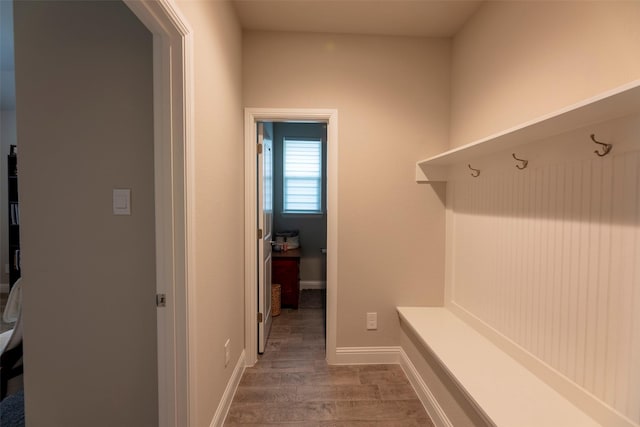 3036 Lionsgate Dr, Argyle, TX 76226 - mudroom featuring wood finished floors and baseboards