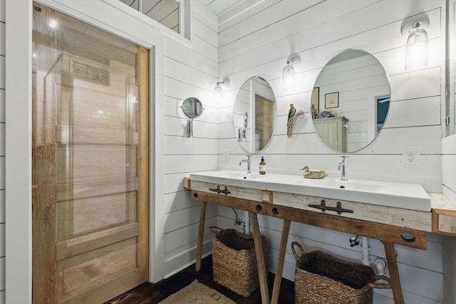 505 N College St, Mckinney, TX 75069 - bathroom featuring wood finished floors
