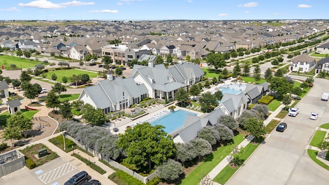 1601 Stetson St, Northlake, TX 76247 - aerial view of residential area with a pool