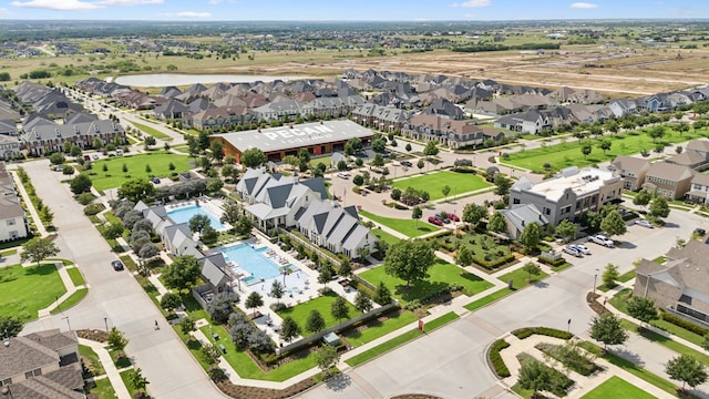1601 Stetson St, Northlake, TX 76247 - aerial view of residential area with a pool area