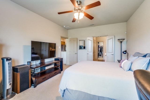 6620 Friendsway Dr, Fort Worth, TX 76137 - bedroom with light colored carpet and ceiling fan