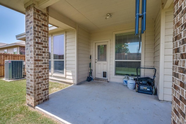 6620 Friendsway Dr, Fort Worth, TX 76137 - view of patio with central AC