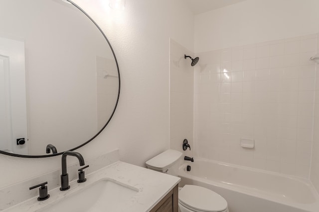 2025 Scott Creek Dr, Little Elm, TX 75068 - full bathroom featuring toilet, washtub / shower combination, and vanity