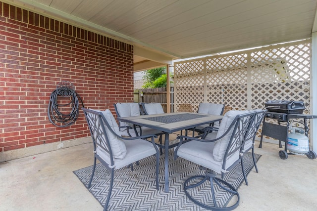 8713 Trinity Vista Trl, Fort Worth, TX 76053 - view of patio / terrace with outdoor dining space