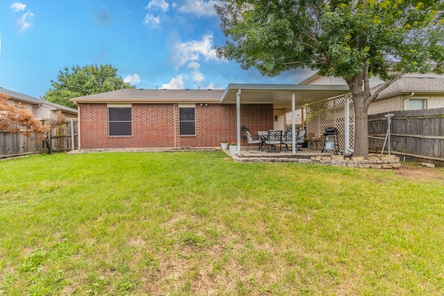 8713 Trinity Vista Trl, Fort Worth, TX 76053 - back of house with brick siding and a patio