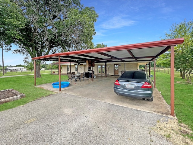 434 Thornton Ln, Palo Pinto, TX 76484 - view of parking / parking lot with french doors