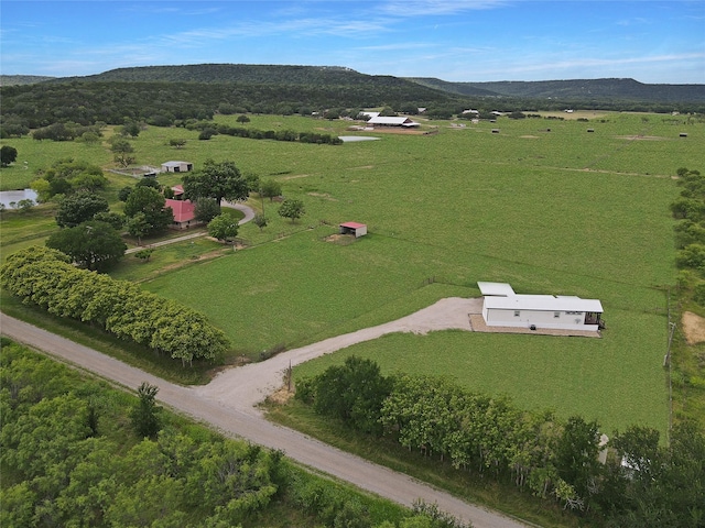 434 Thornton Ln, Palo Pinto, TX 76484 - overview of rural landscape with a mountainous background