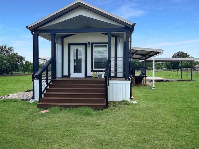 434 Thornton Ln, Palo Pinto, TX 76484 - view of outbuilding featuring covered porch