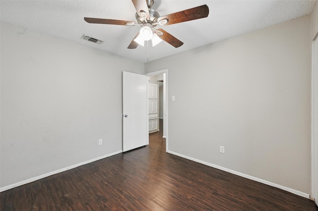 815 Quail Ter, Mansfield, TX 76063 - spare room with wood finished floors, a ceiling fan, baseboards, and a textured ceiling