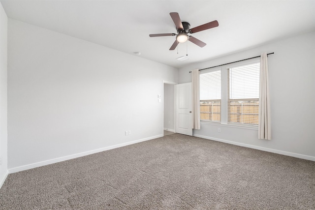 9653 Alderleaf Trl, Fort Worth, TX 76036 - carpeted empty room featuring baseboards and a ceiling fan